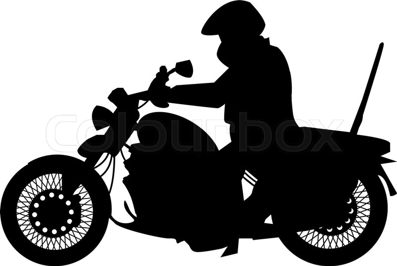 800x536 Motorcycle Silhouette Stock Vector Colourbox