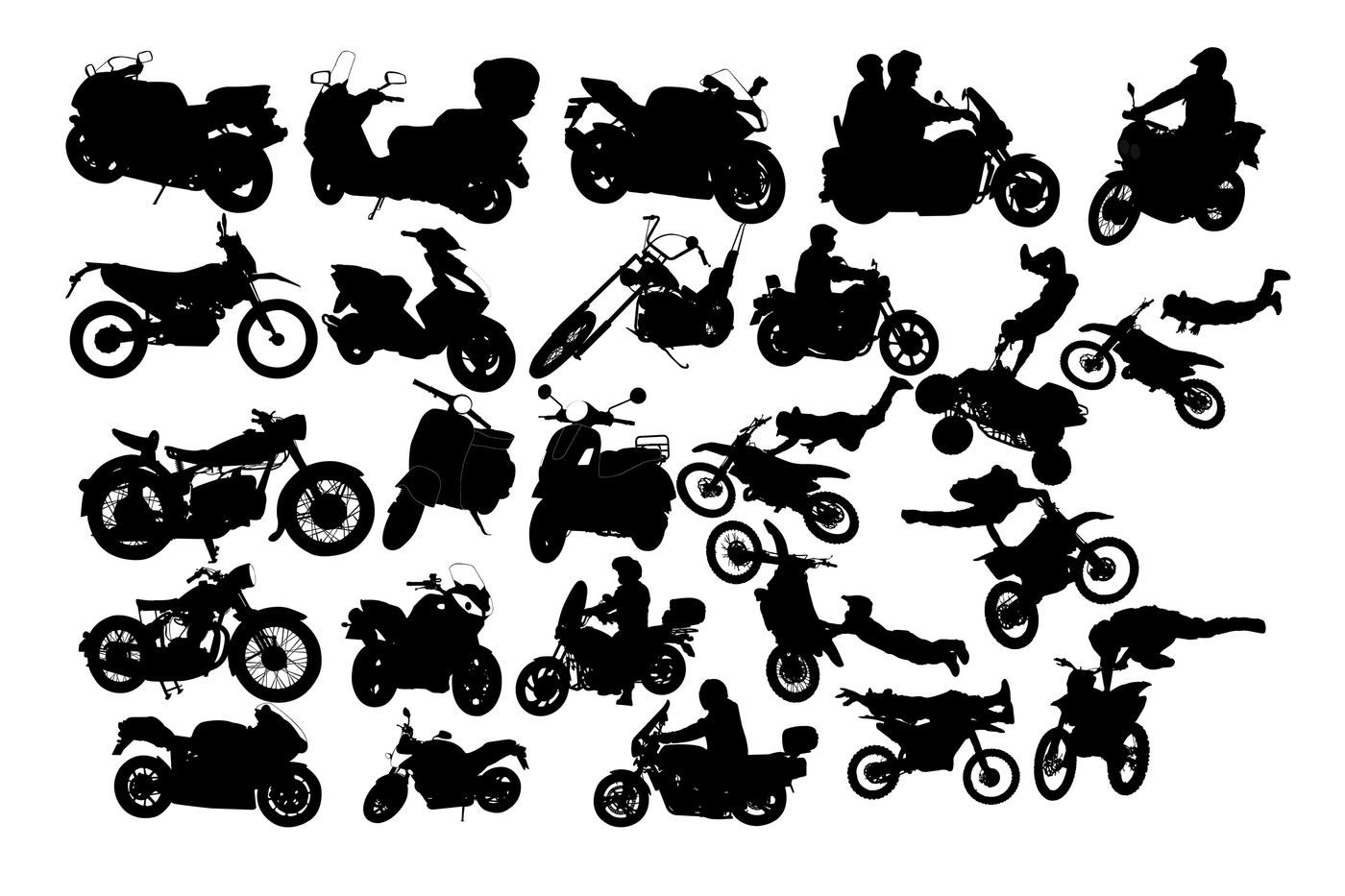 1400x933 Motorcycle Silhouette Png Dxf