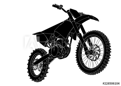 500x354 Motorcycle Silhouette Vector