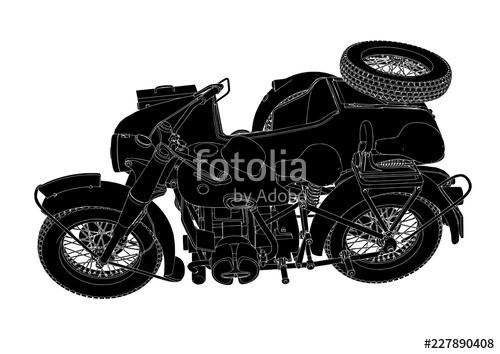 500x354 Motorcycle Silhouette Vector Stock Image And Royalty Free Vector