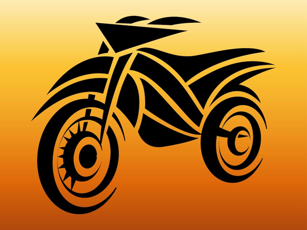 1024x768 Motorcycle Tattoo Vector Art Graphics