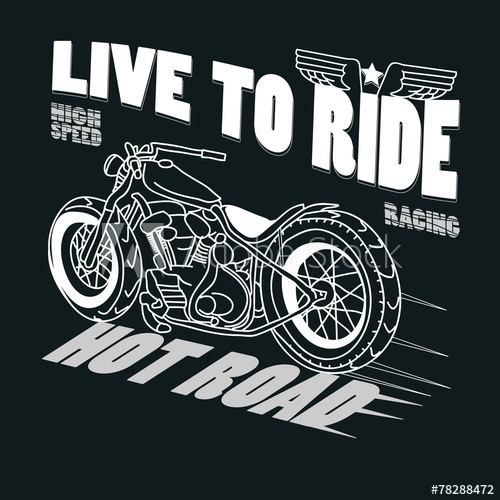 Motorcycle Racing Typography Graphics T Shirt Design, Vector 500x500 Motorcycle Racing Typography Graphics T Shirt Design, Vector