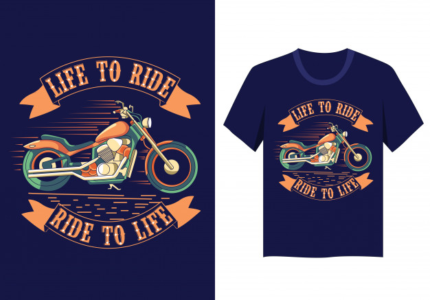 Motorcycle Life To Ride T Shirt Design Vector Premium Download 626x437 Motorcycle Life To Ride T Shirt Design Vector Premium Download