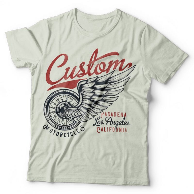 Custom Motorcycles T Shirt Vector 800x800 Custom Motorcycles T Shirt Vector