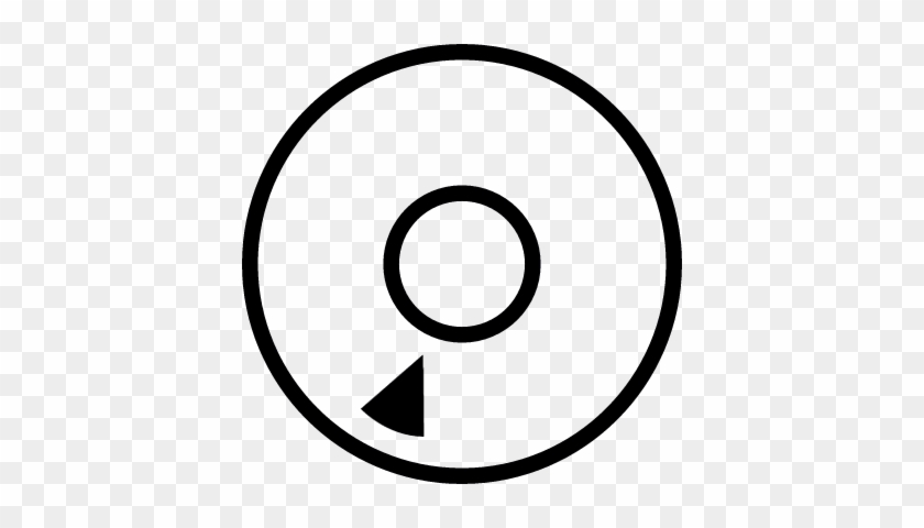 840x480 Compact Disc Silhouette Vector