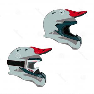 300x300 Motor Racing Helmet Glass Visor Set Black Helmets Closed Car