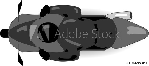 500x224 Rider On Sport Motorcycle Simplifying Top View