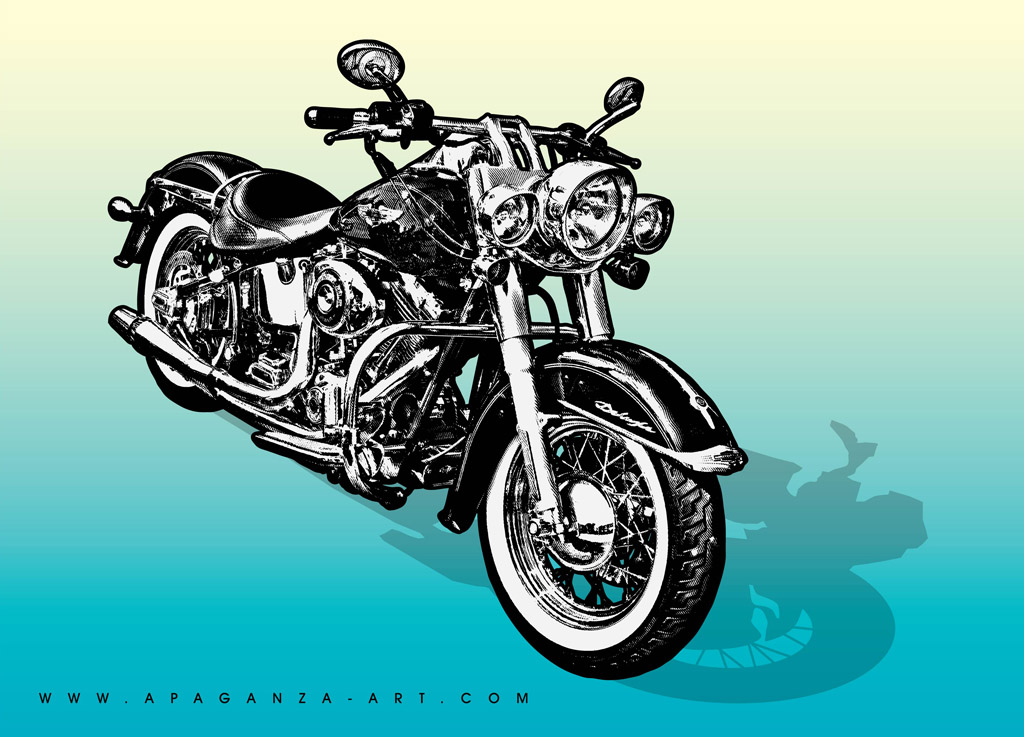 1024x737 Motorcycle Vector Graphics Vector Art Graphics