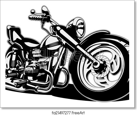 560x470 Free Art Print Of Vector Cartoon Motorbike Vector Cartoon