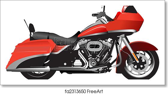 560x316 Free Art Print Of Sketch Of Modern Motorcycle Vector Illustration