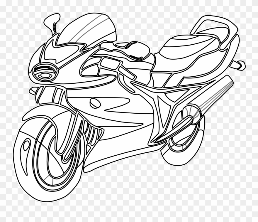 880x756 Motorcycle Vector Art