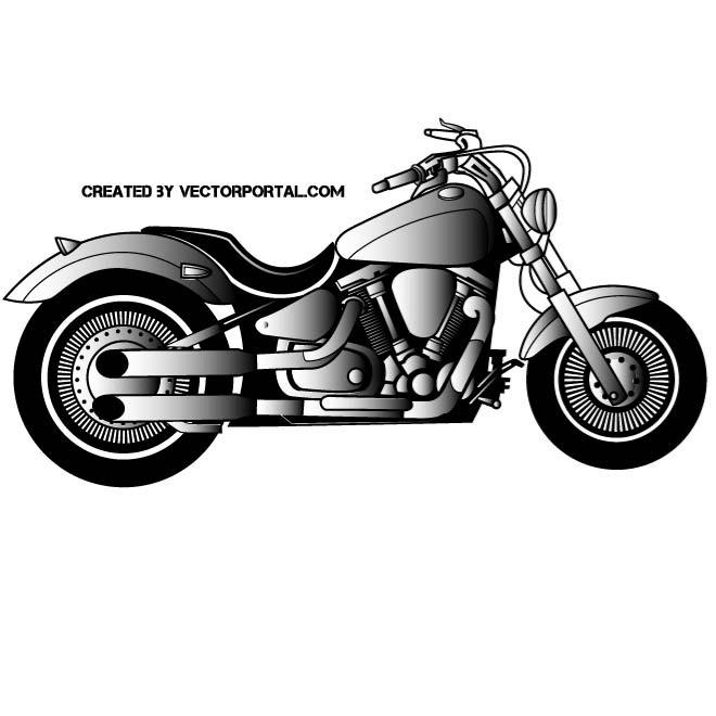 660x660 Retro Motorcycle Vector