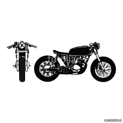 500x500 Vintage Motorcycle Vector Illustration Stock Image And Royalty