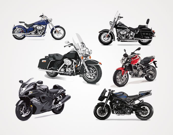 680x531 Free Motorcycle Vector Graphics