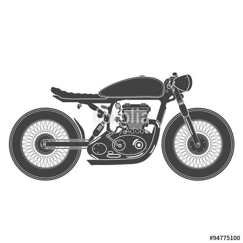500x500 Vintage Motorcycle Cafe Racer Theme Stock Image And Royalty Free