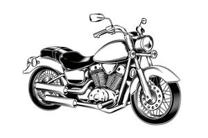 300x200 Chopper Motorcycle Free Vector Art