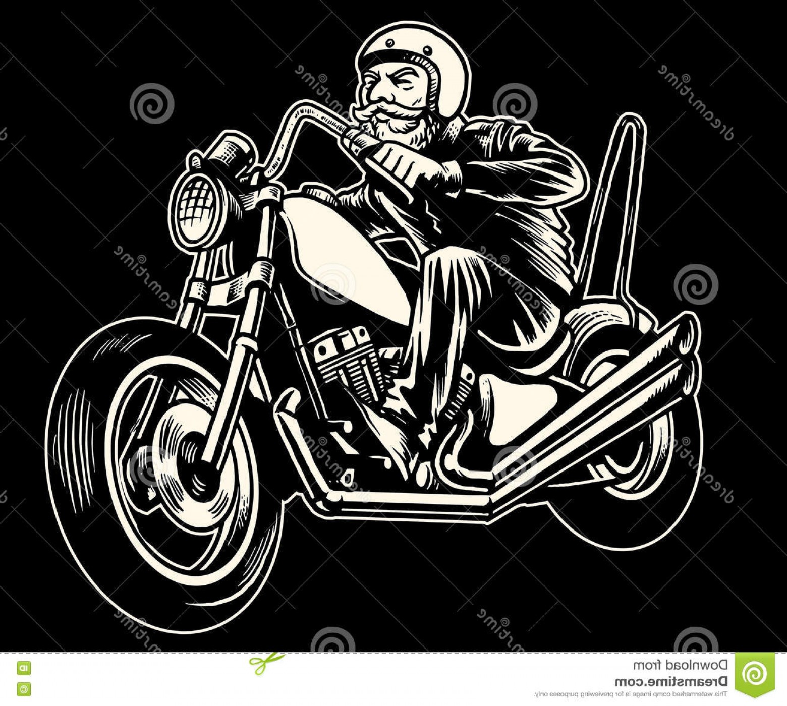 1560x1400 Man On Chopper Motorcycle Vector Clip Art Sarahgardan