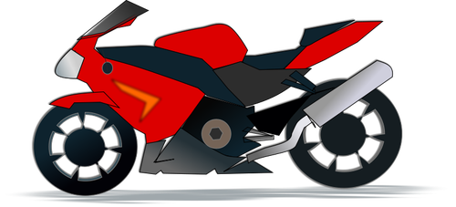 500x227 Motorbike Vector Image