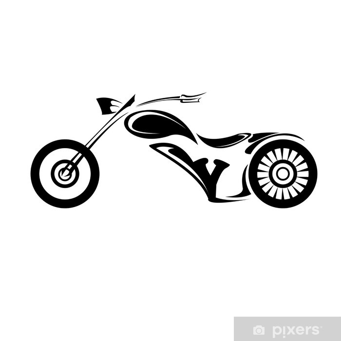 700x700 Vector Silhouette Of Classic Motorcycle Vector Motorcycle Icon