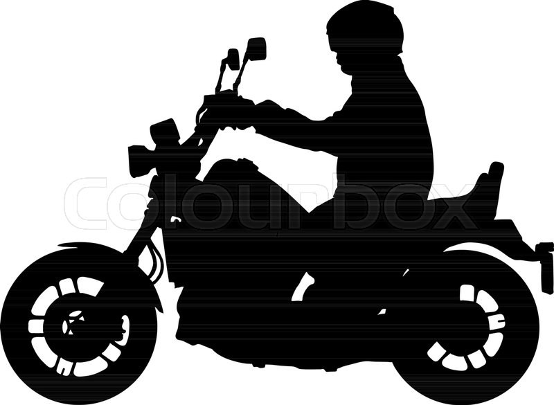 800x585 Biker Driving A Motorcycle Vector Stock Vector Colourbox