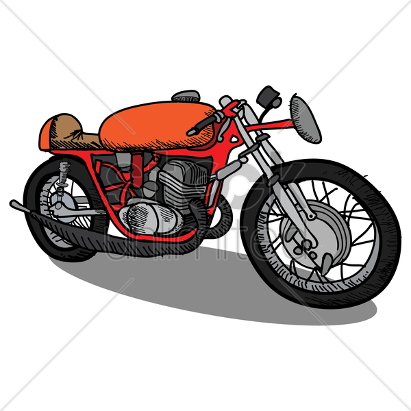 Motorcycle Vector Image 600x600 Motorcycle Vector Image