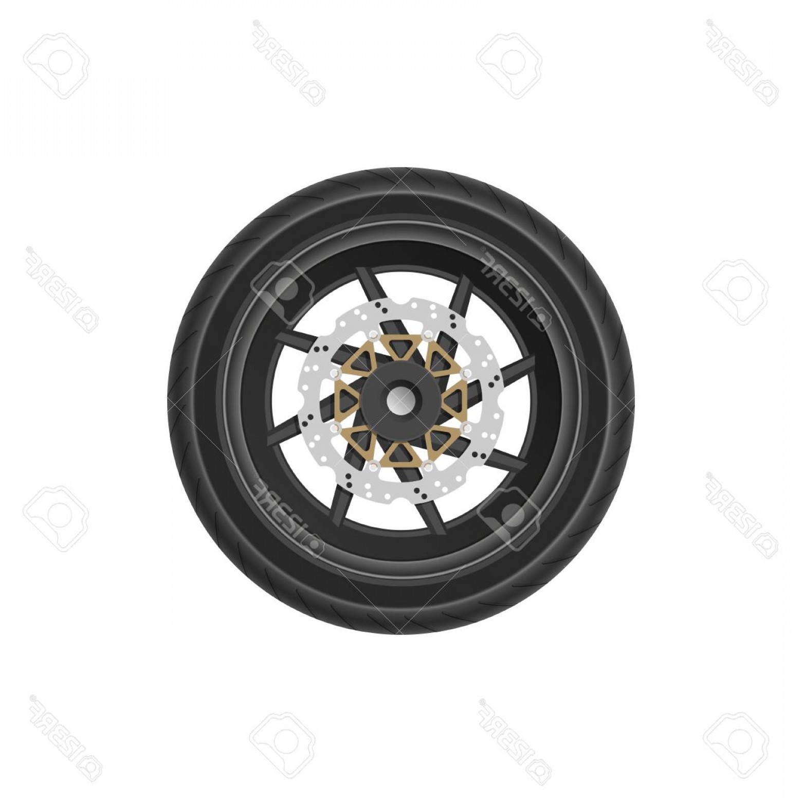 Photostock Vector Detailed Drawing Of Motorcycle Wheel Realistic 1560x1560 Photostock Vector Detailed Drawing Of Motorcycle Wheel Realistic