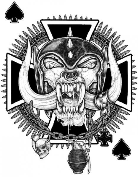 467x599 Motorhead Logo Tattoo