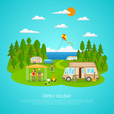 Motorhome On Curated Vector Illustrations, Stock Royalty Free 400x400 Motorhome On Curated Vector Illustrations, Stock Royalty Free
