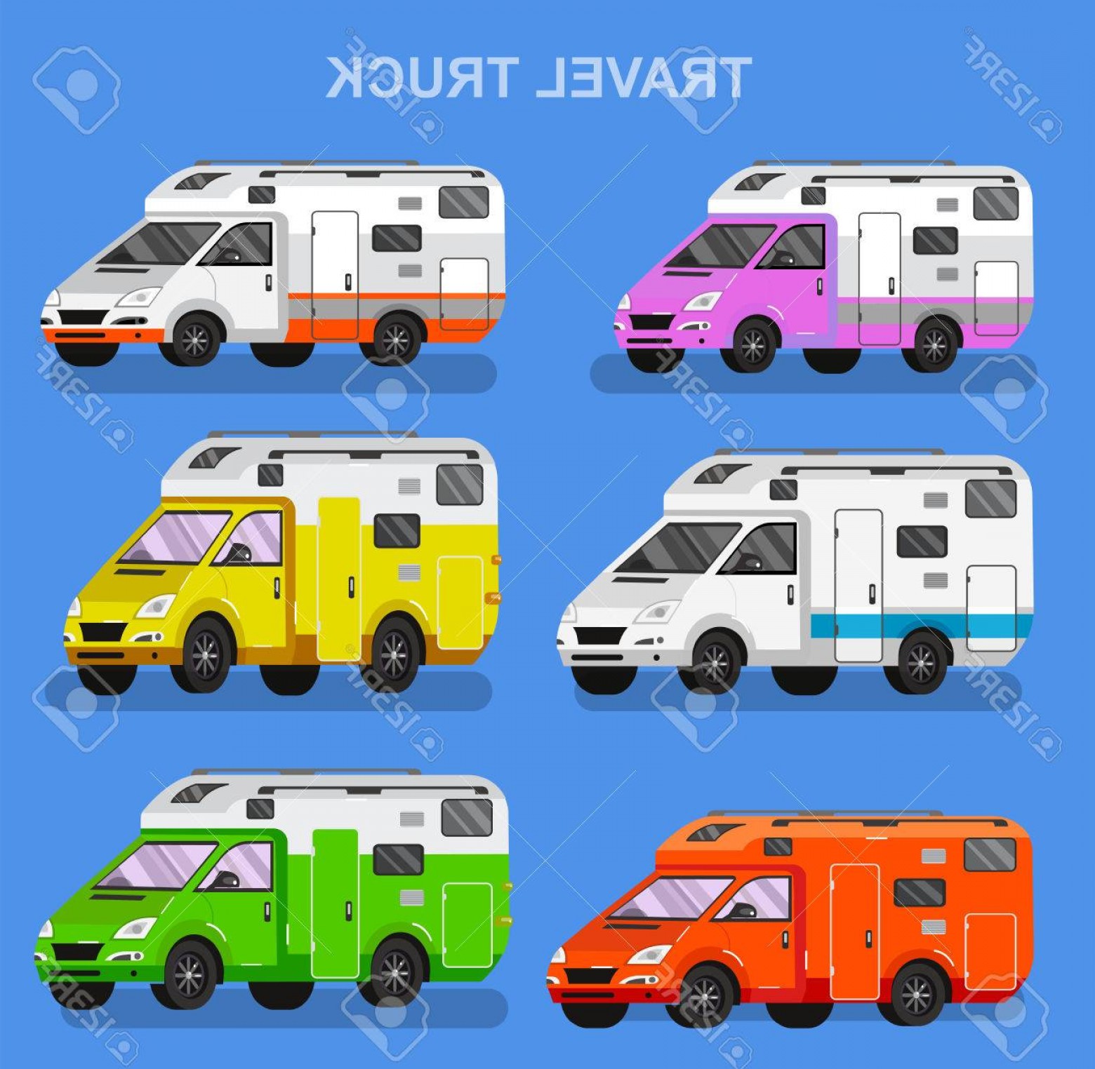 1560x1524 Photostock Vector Travel Van Flat Icon With Long Shadows Travel