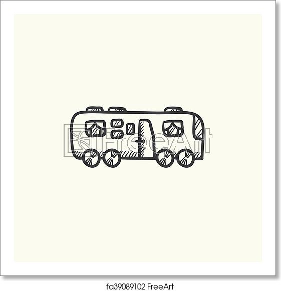 561x581 Free Art Print Of Motorhome Sketch Icon Motorhome Vector Sketch