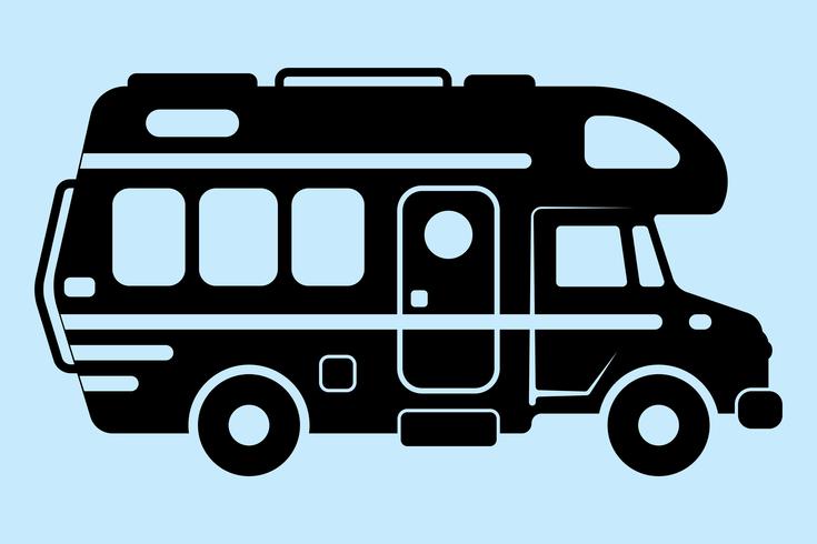 Motorhome Vector Illustration 735x490 Motorhome Vector Illustration