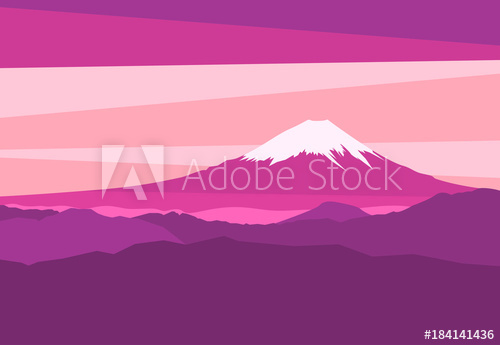 Landscape With Mountain Peaks In Japan Panoramic Sunset View 500x345 Landscape With Mountain Peaks In Japan Panoramic Sunset View