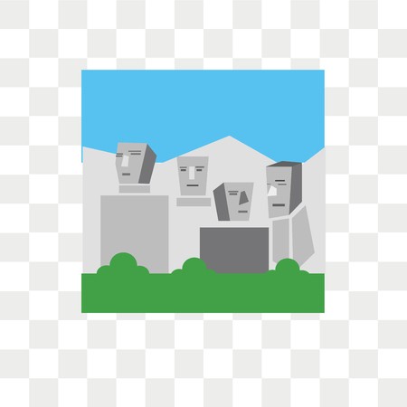 450x450 Mount Rushmore Vector Icon Isolated On Transparent Background
