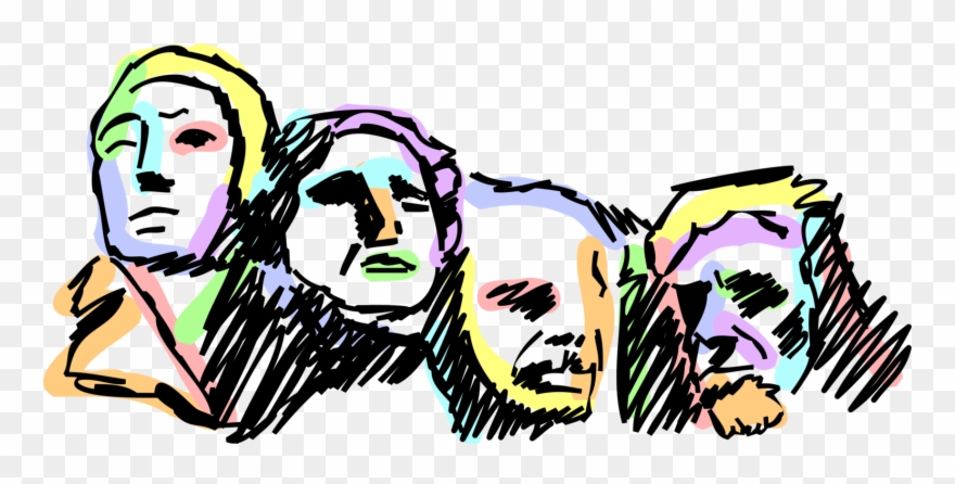 880x446 Vector Illustration Of Mount Rushmore National Memorial