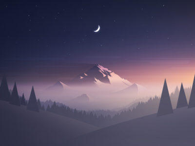 400x300 Vector Mountain Wallpaper
