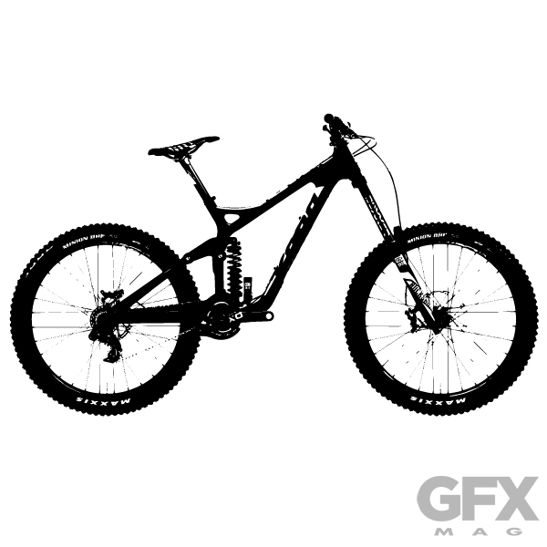600x600 Free Vector Mountain Bike Silhouette Free Download Vector Logos
