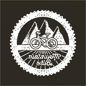300x300 Mountain Bike Banner Vintage Retro Poster Black Vector Soidergi