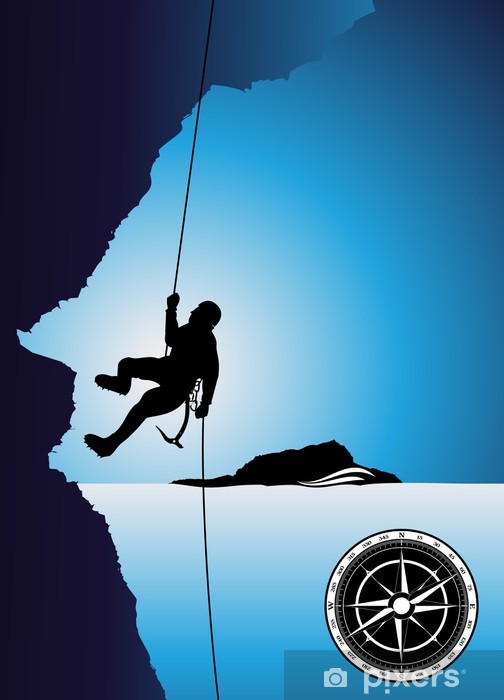 Mountain Climber Vector Background With Snow Wall Mural Pixers 504x700 Mountain Climber Vector Background With Snow Wall Mural Pixers