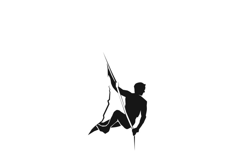 Rock Climber Logo Or Mountain Climbing Adventure Silhouette Vector 800x533 Rock Climber Logo Or Mountain Climbing Adventure Silhouette Vector