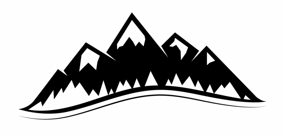 920x441 Mountain Vector Drawing