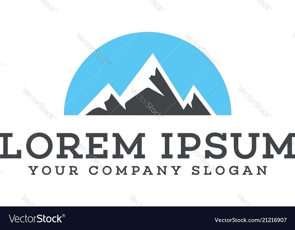 1000x780 Mountain Logo Template Business Vector Royalty Free Stock Dew