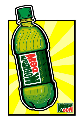 Mountain Dew Pop Vector Pop Art Illustration Scott Boyd 349x516 Mountain Dew Pop Vector Pop Art Illustration Scott Boyd