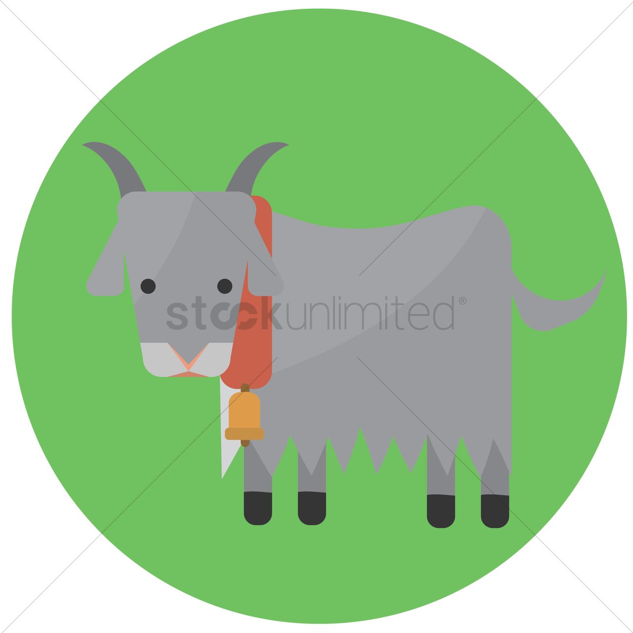 1300x1300 Free Mountain Goat Vector Image