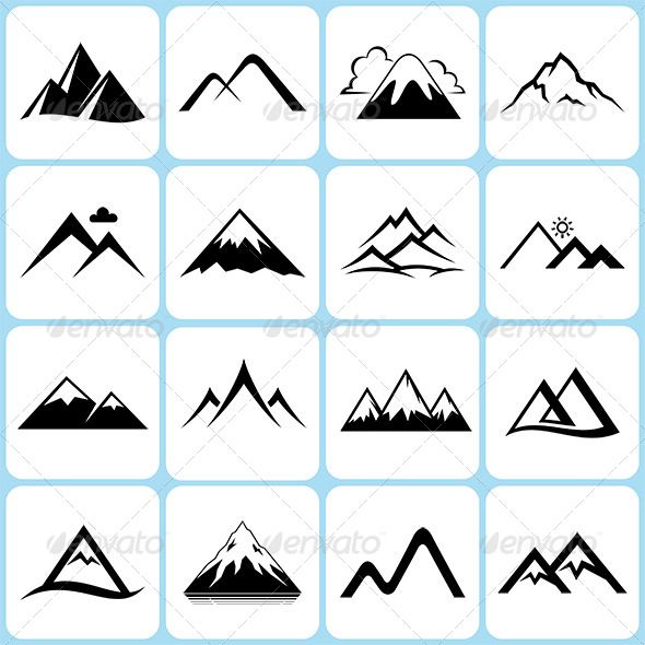 Mountain Icon Vector