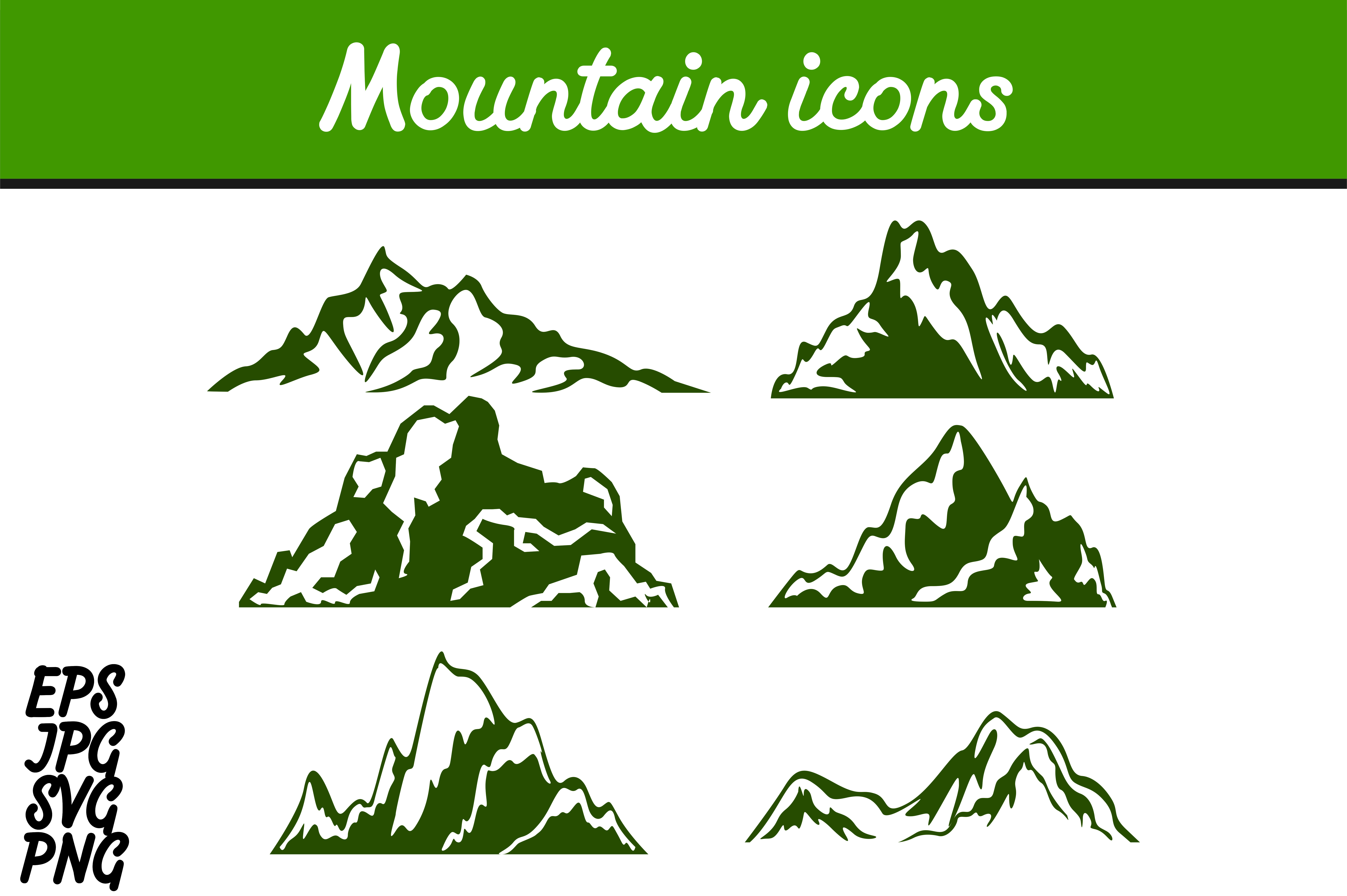 7514x5000 Bundle Mountan Set Vector Image Graphic