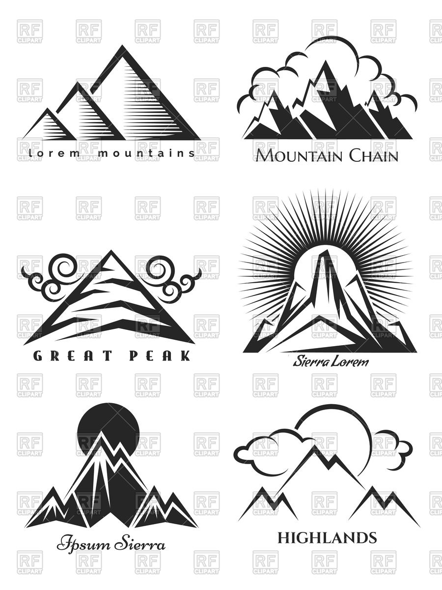 900x1200 Mountan Set Vector Image Of Travel Vectortatu