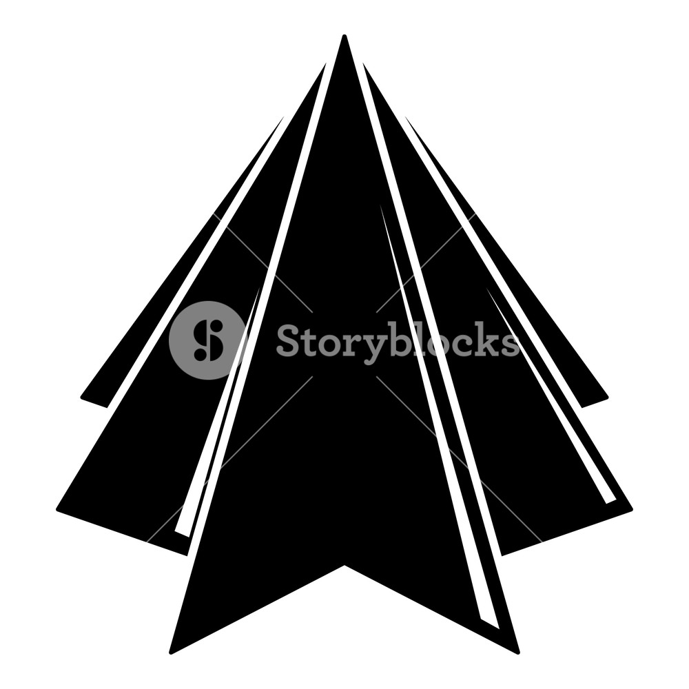 1000x1000 Origami Mountan Simple Illustration Of Origami Mountain