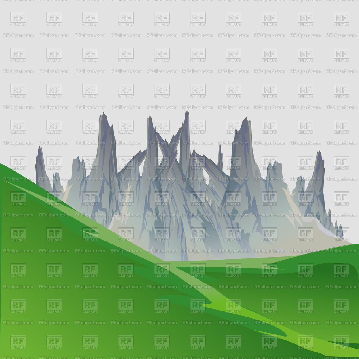 1200x1200 Mountain Landscape Vector Image Of Nature, Landscape Vectorup