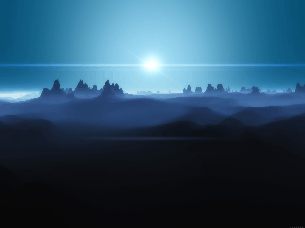 1024x768 Mountains Landscape Vector Art Graphics