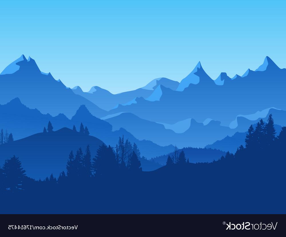 1000x830 Best Hd Mountain Landscapes Vector Image Free Vector Art, Images